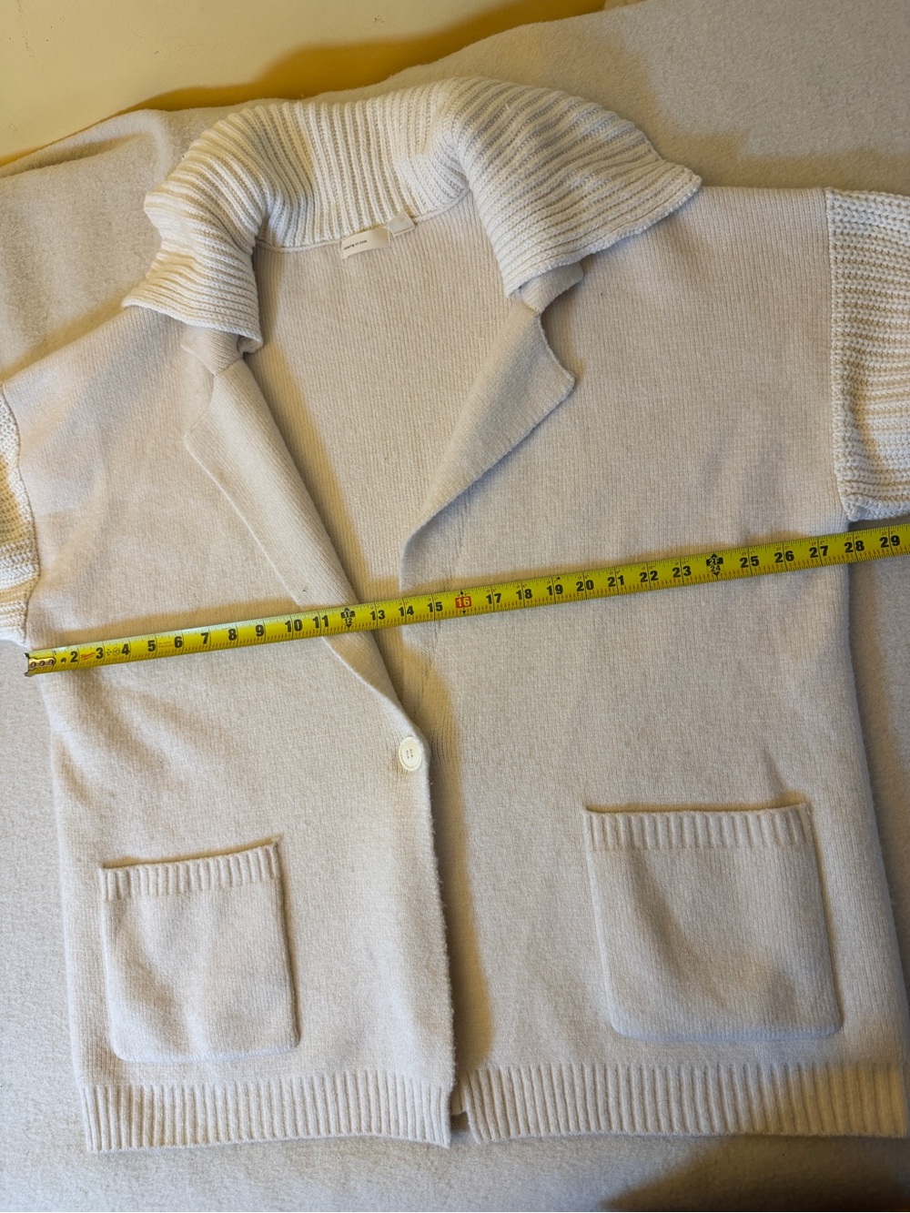 Sleeping On Snow Anthropologie Cardigan L Wool Alpaca Shawl Collar Oversized - Picture 4 of 11